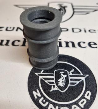 Preview: Zündapp Ansauggummi 267-​04.139 TPU für C 50 Sport GTS 50 Combinette Typ 517 515 Dunkel GRAU MATT